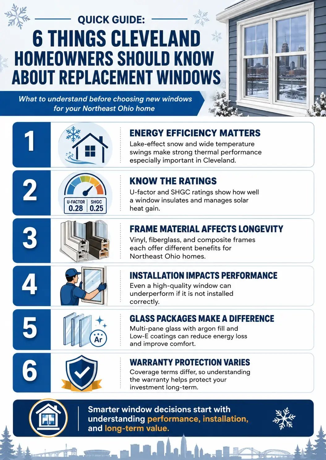 6 Things Cleveland Homeowners Should Know About Replacement Windows