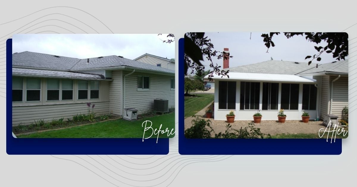 Before and After sunrooms 2