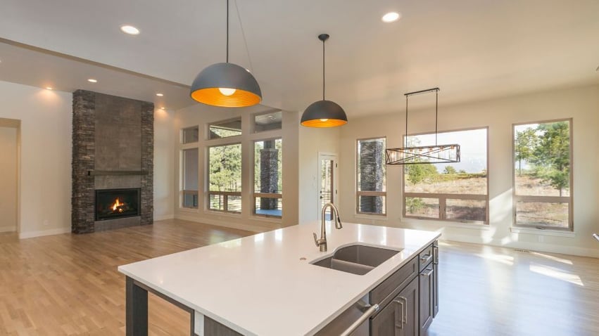 Kitchen windows with a variety of windows