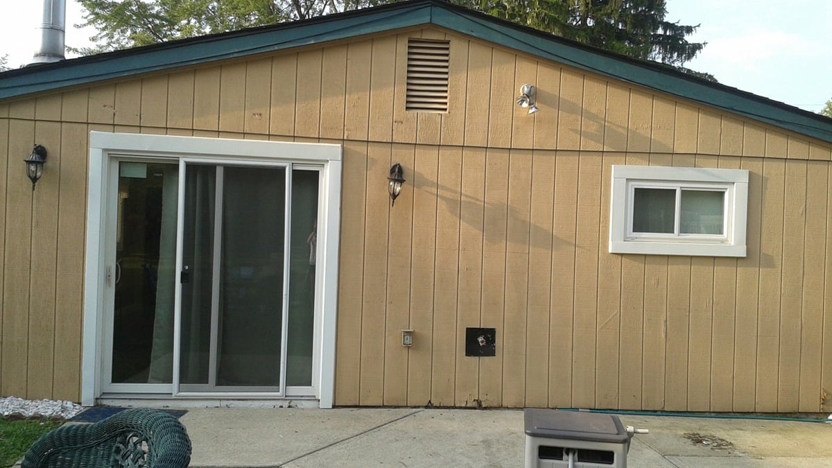 Before Wood with Sliding Door