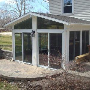 Oasis Sunroom with Slider Patio Doors