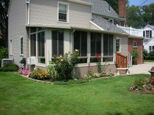 Sunroom Addition with Angled Corners