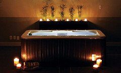 Hot Tub in Sunroom