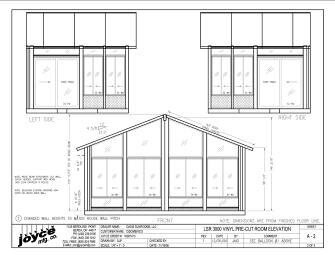 Engineer CAD Sunroom Drawings