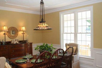 White Double Hung Replacement Windows with Grids