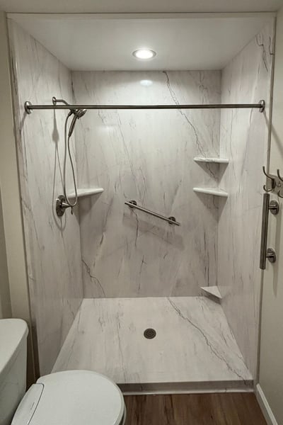 Accessories and safety features for bath remodeling