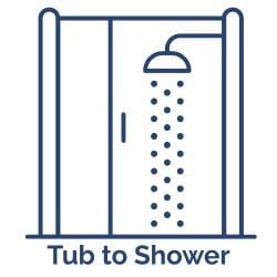 Tub to Shower conversion