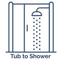 Tub to Shower conversion