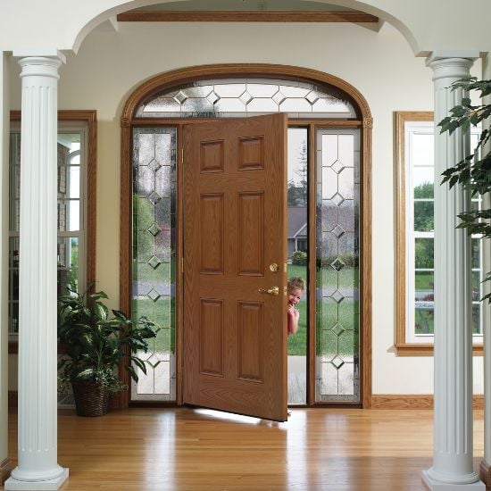 Entry Door with Sidelights and Transom
