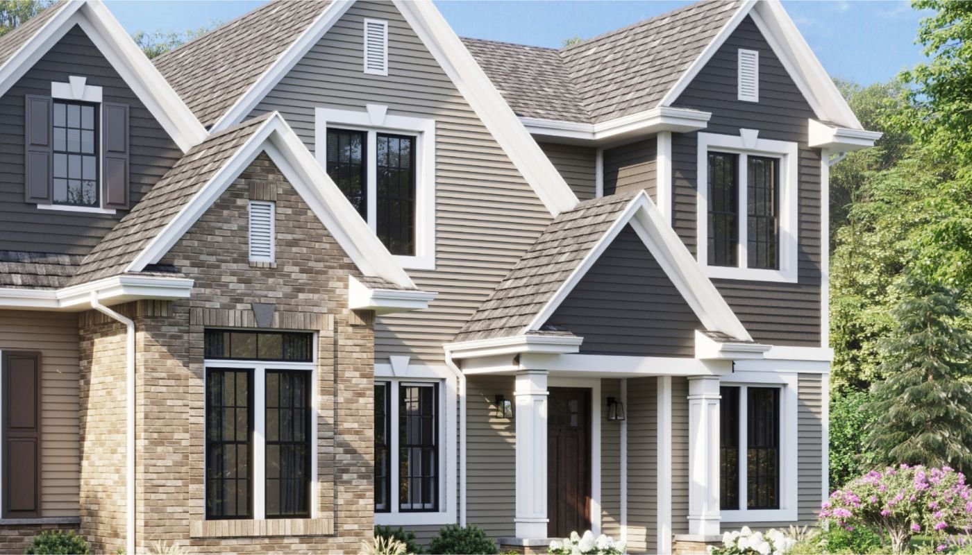 House with sliders and black grids