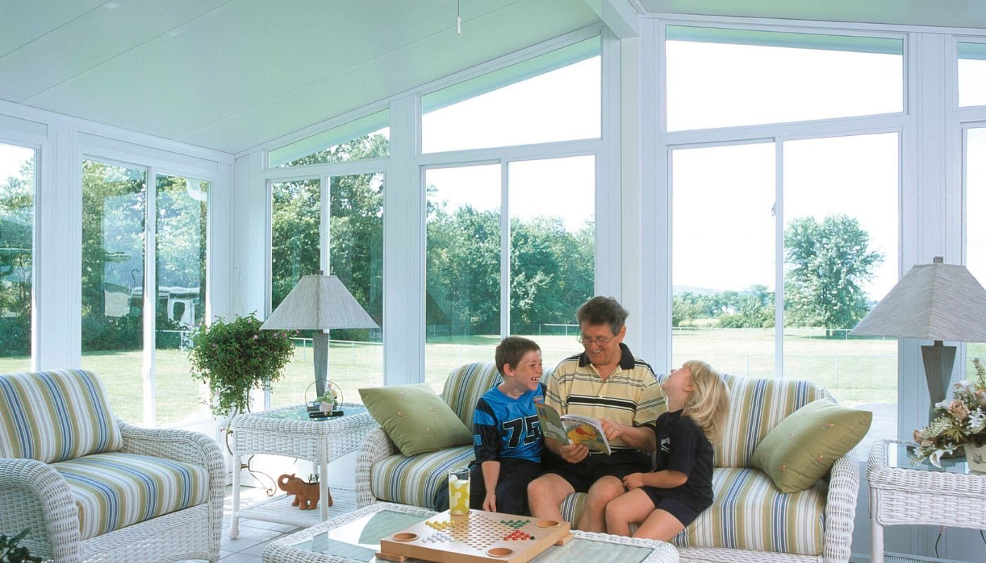 Year round sunroom interior