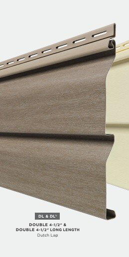 Double 4.4 inch siding profile