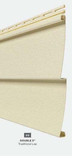 Double 5 inch siding profile