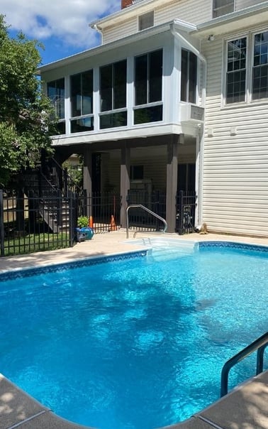 Deck enclosure outdoor living