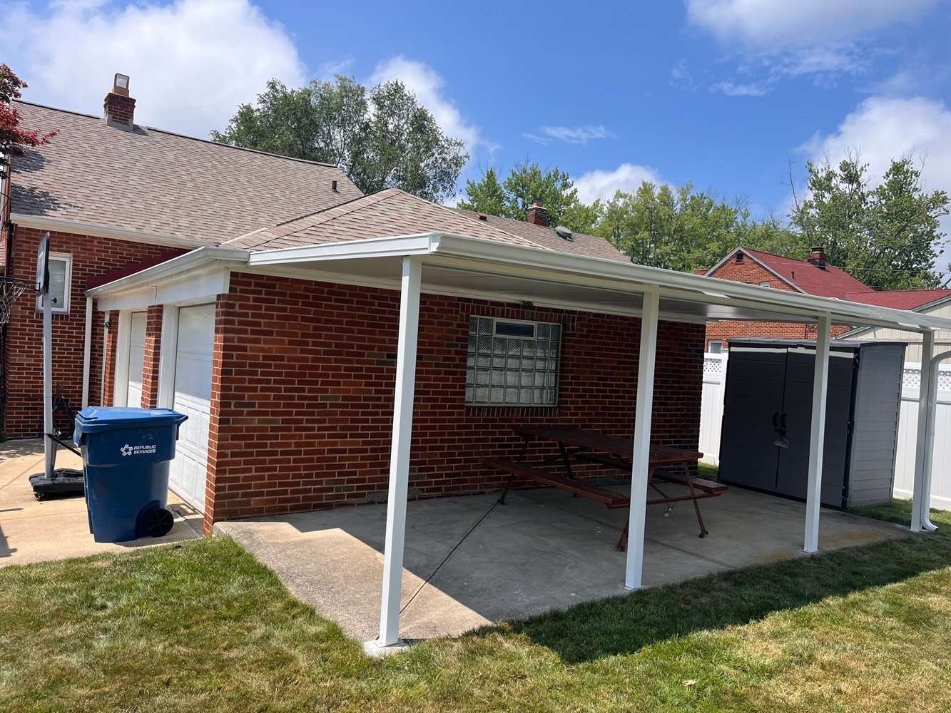 Patio Cover Side of the Garage