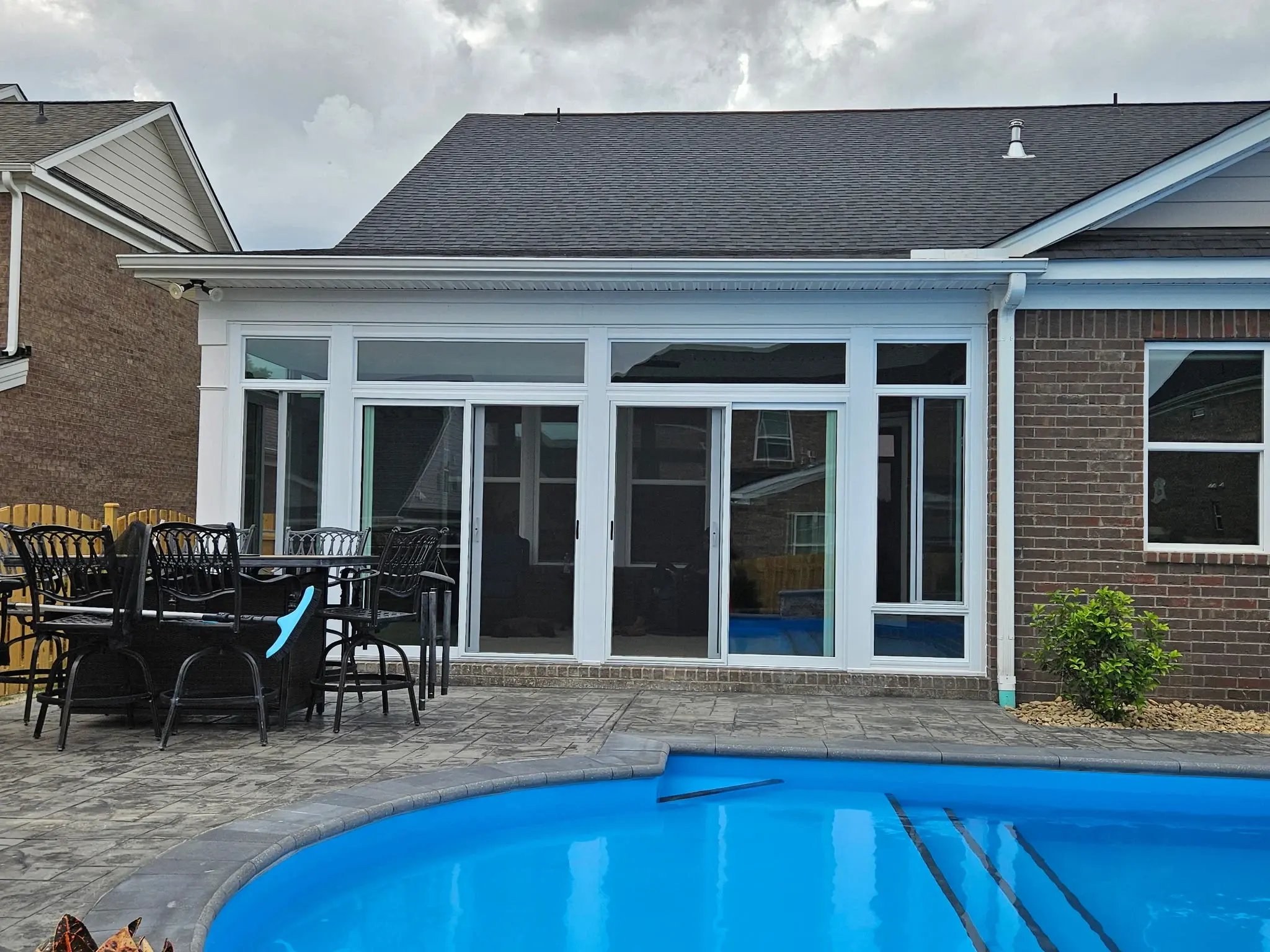 Patio Enclosure by Pool in Charlotte NC