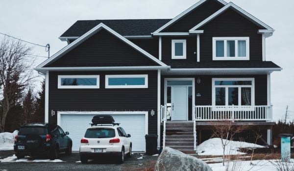 Home in Winter for Replacing Windows