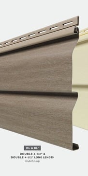 Double 4.4 inch siding profile